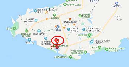 北海侨港风情街位置图