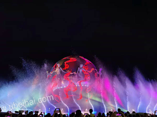 北海银滩“潮”雕多媒体秀