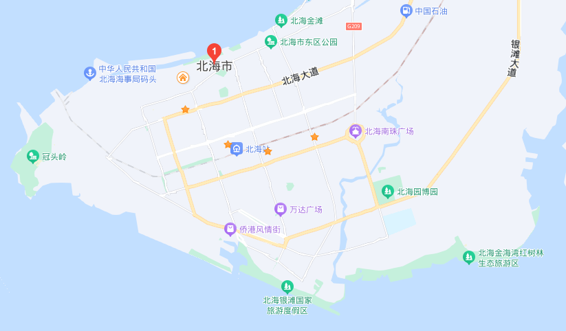 北海市内游地图